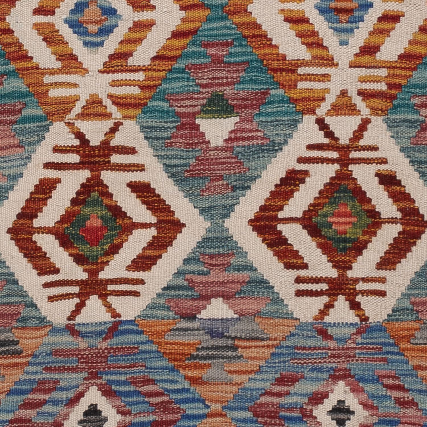 Runner Kelim Rug - Splash - 201 x 63 cm - multicolored