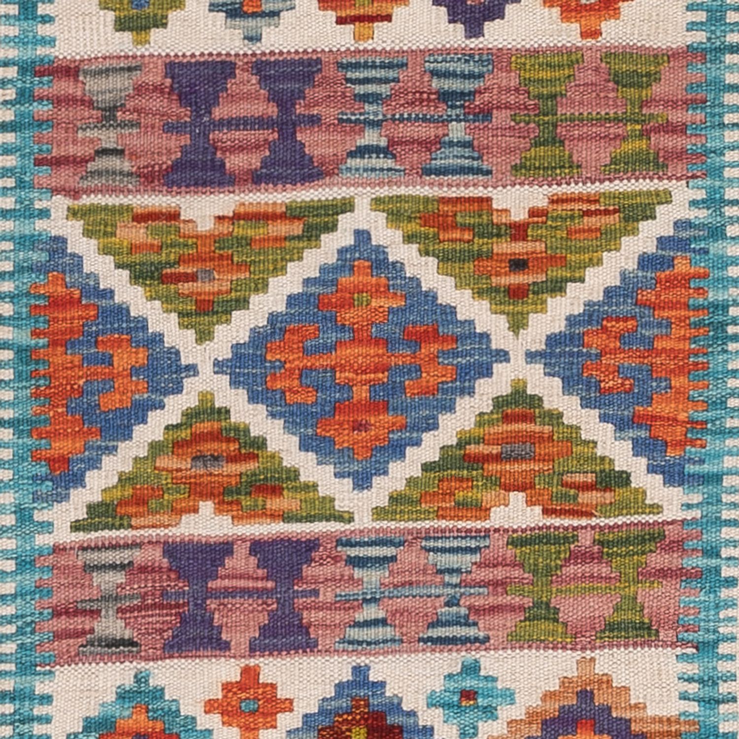 Runner Kelim Rug - Splash - 191 x 57 cm - multicolored