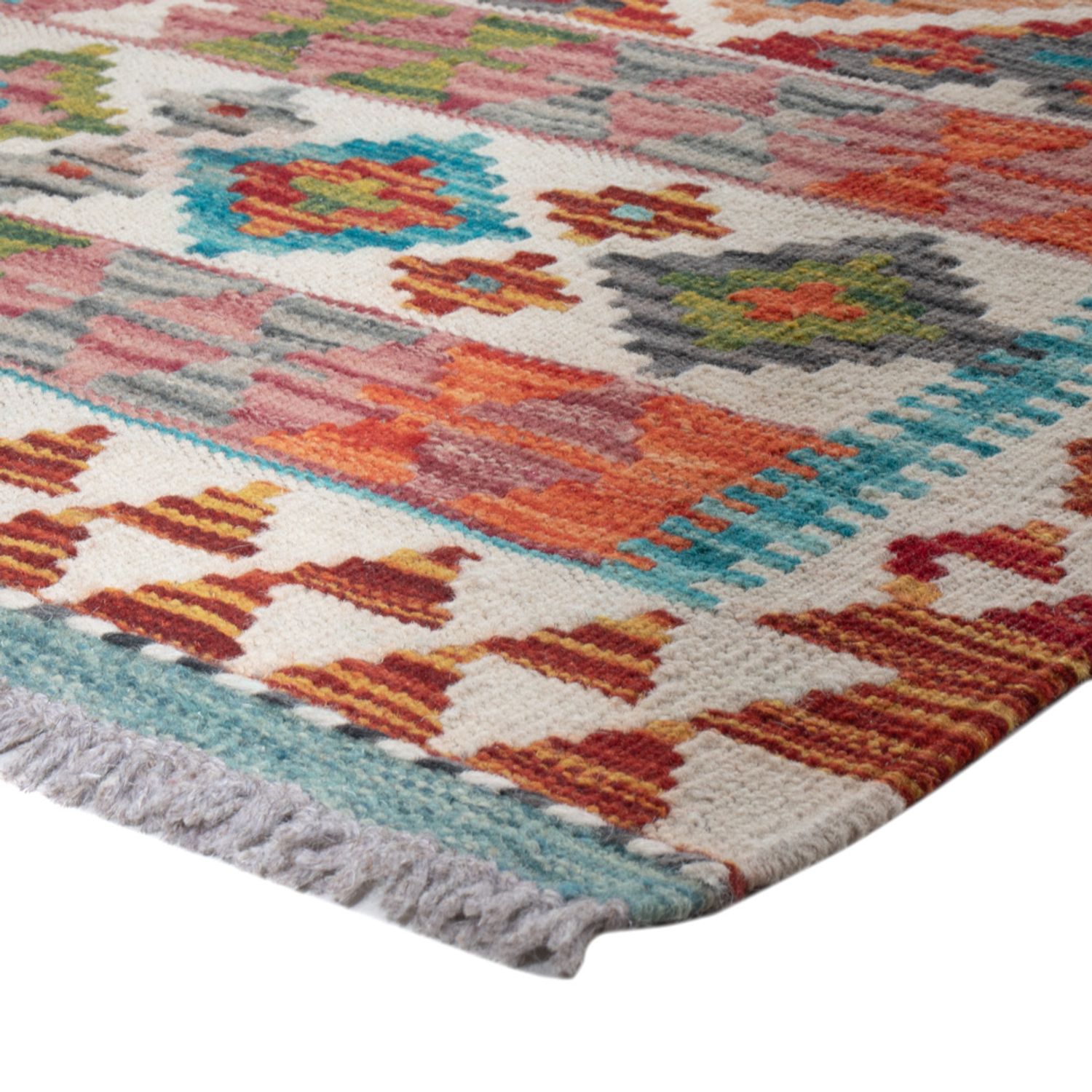Runner Kelim Rug - Splash - 191 x 57 cm - multicolored