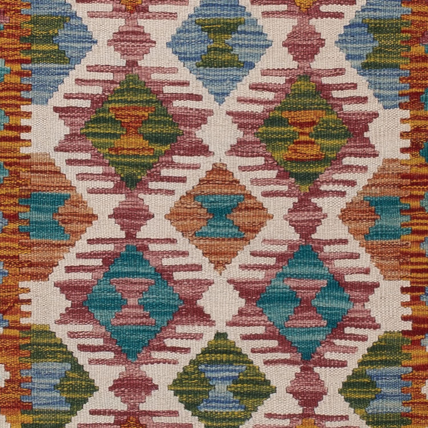 Runner Kelim Rug - Splash - 195 x 60 cm - multicolored