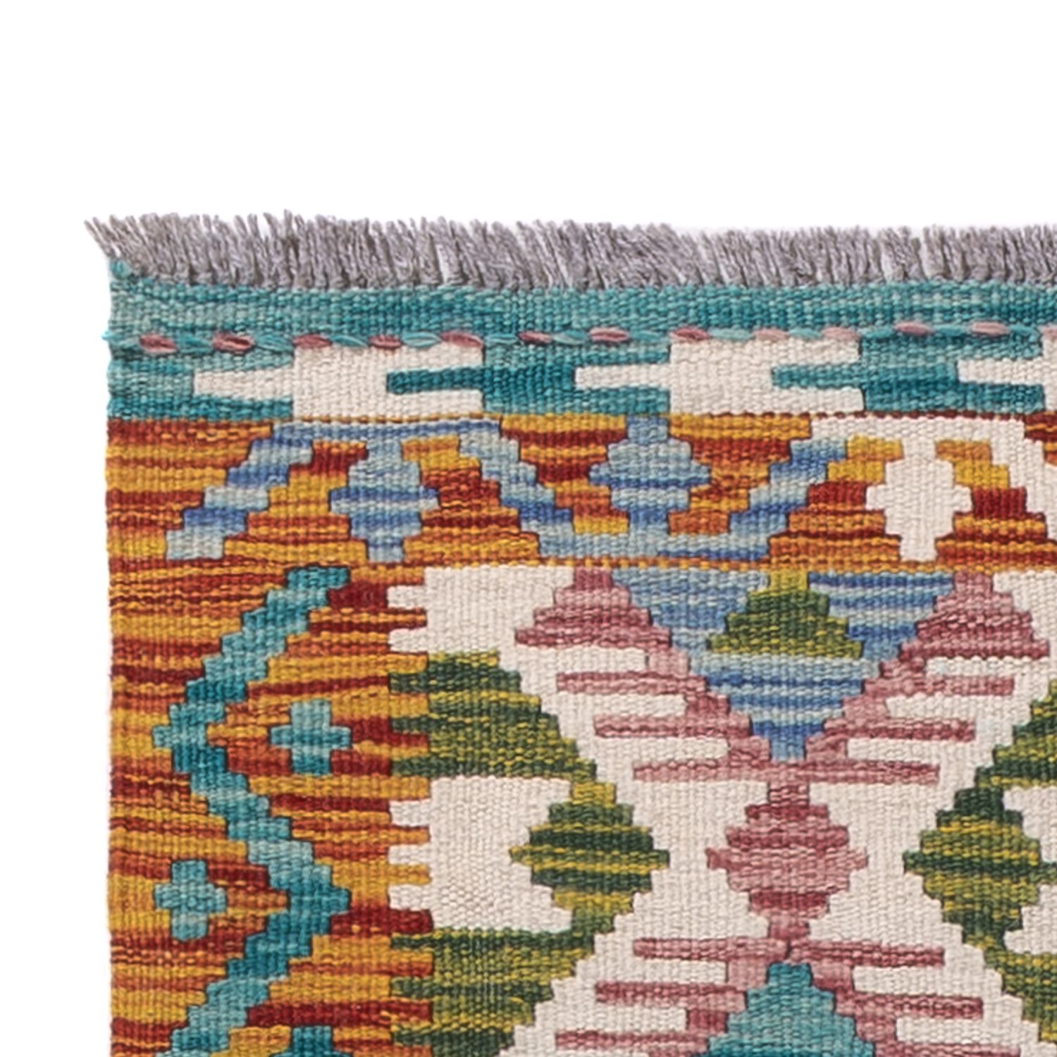 Runner Kelim Rug - Splash - 195 x 60 cm - multicolored