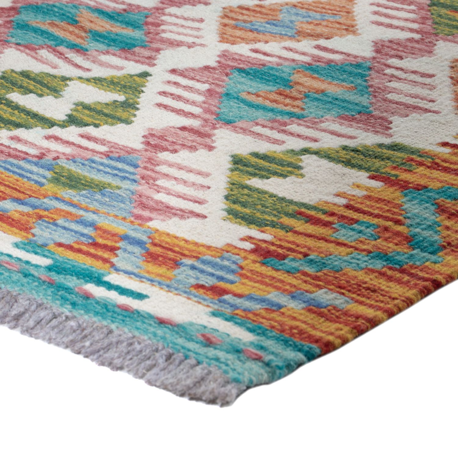 Runner Kelim Rug - Splash - 195 x 60 cm - multicolored
