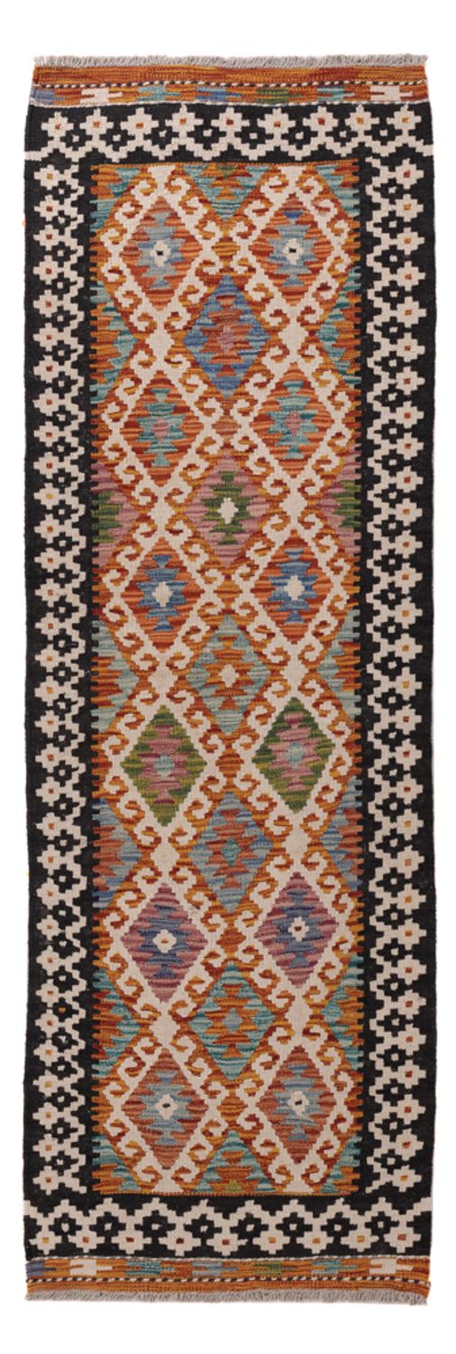 Runner Kelim Rug - Splash - 203 x 68 cm - multicolored