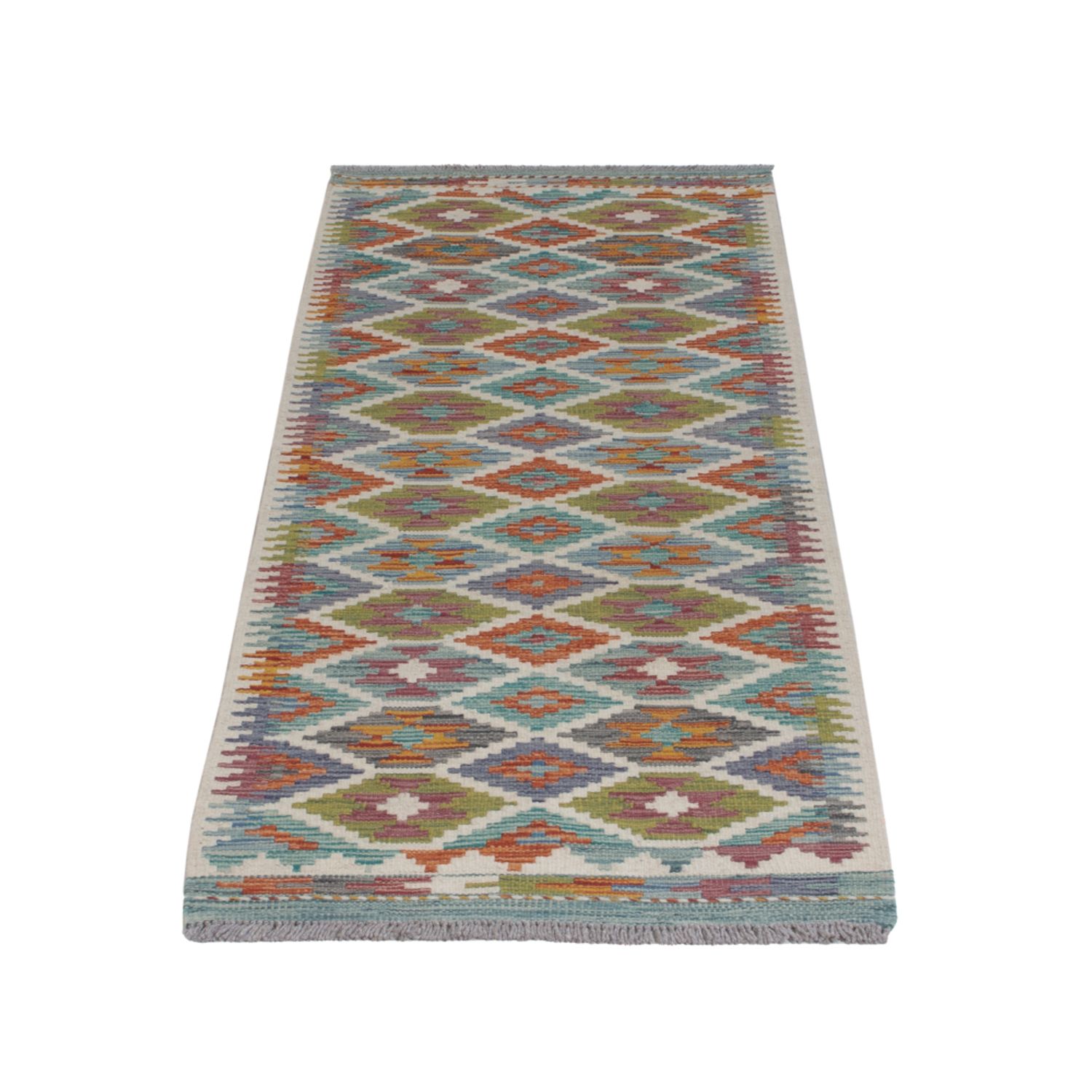 Runner Kelim Rug - Splash - 194 x 62 cm - multicolored
