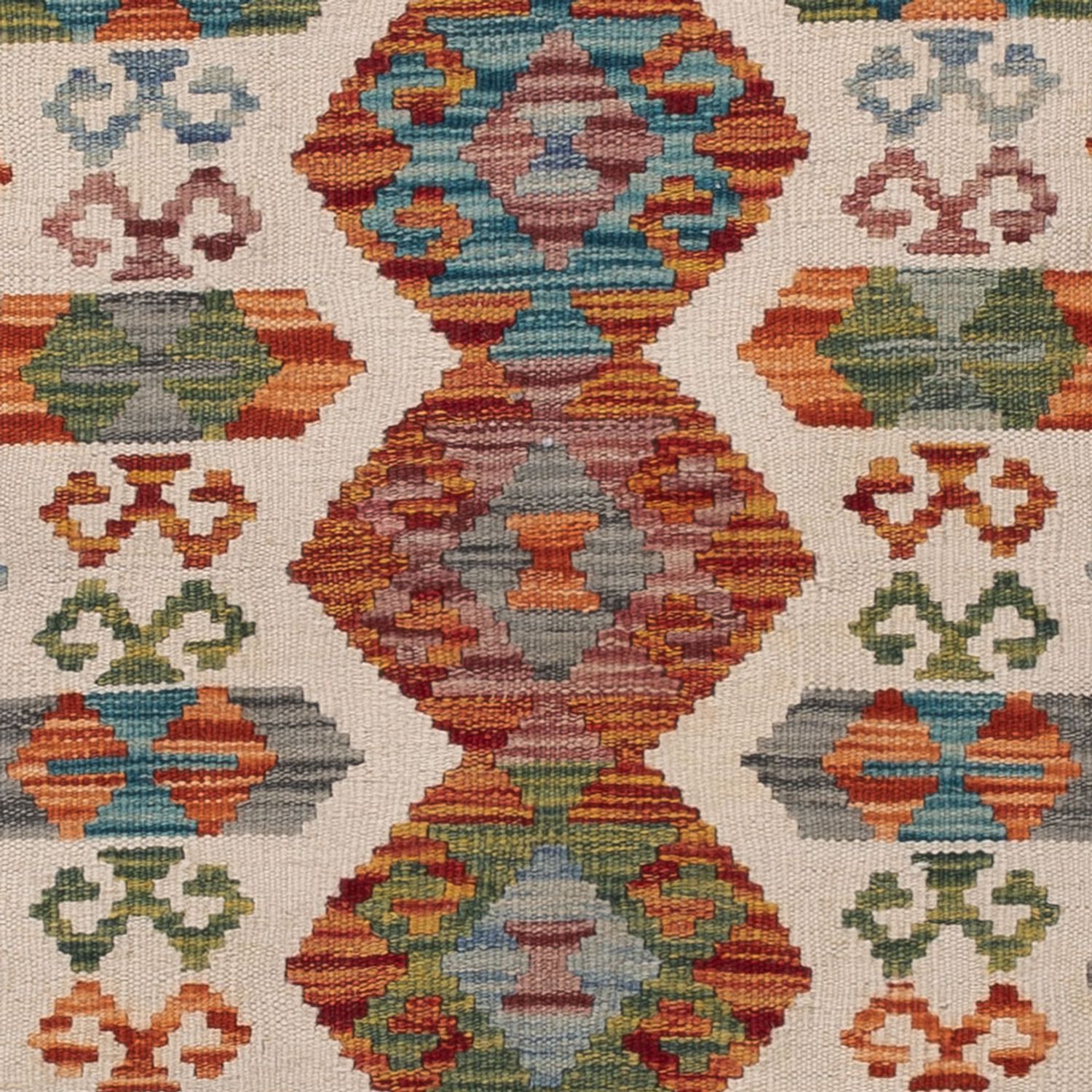 Runner Kelim Rug - Splash - 197 x 64 cm - multicolored