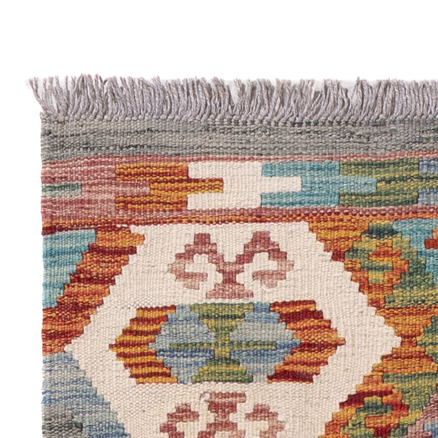 Runner Kelim Rug - Splash - 197 x 64 cm - multicolored
