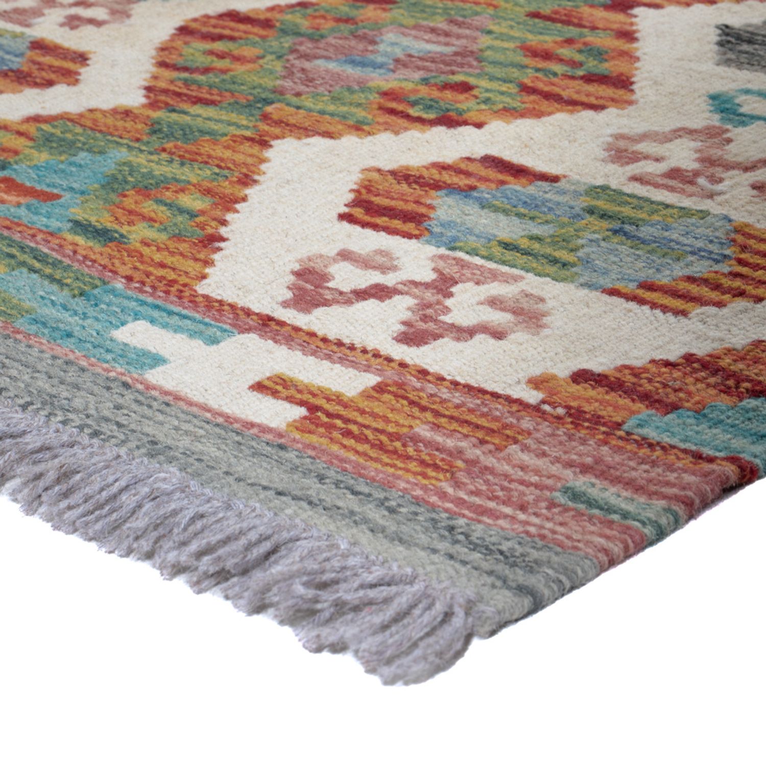 Runner Kelim Rug - Splash - 197 x 64 cm - multicolored