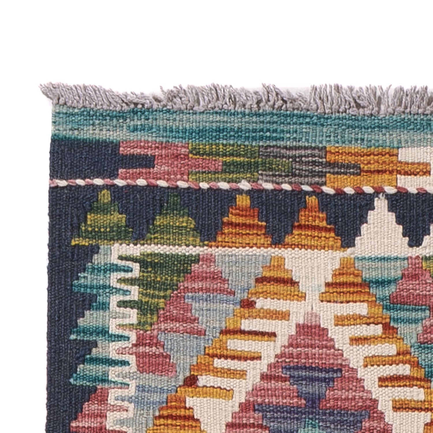 Runner Kelim Rug - Splash - 195 x 60 cm - multicolored