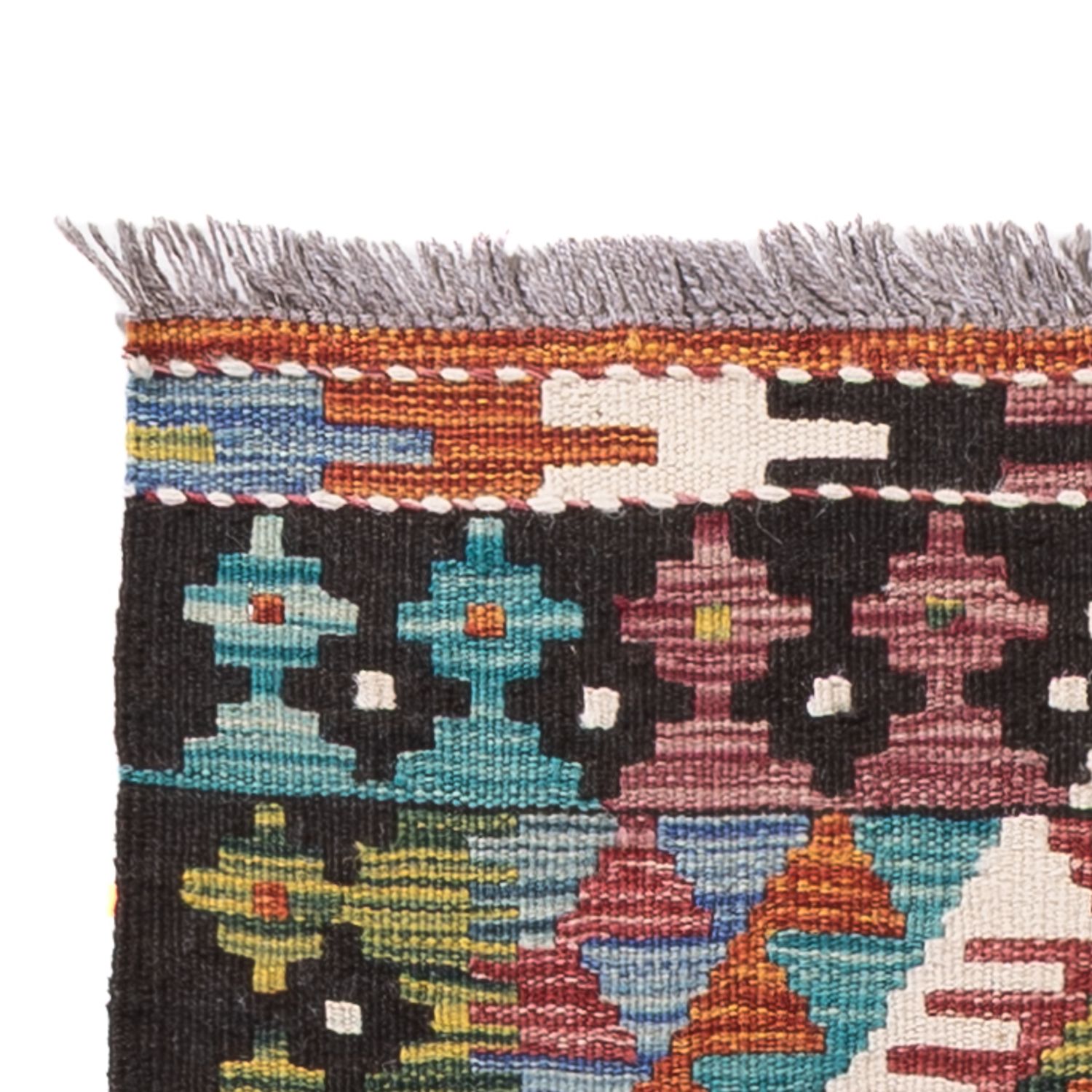 Løper Kelimteppe - Splash - 191 x 61 cm - flerfarget