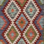 Løper Kelimteppe - Splash - 197 x 66 cm - flerfarget