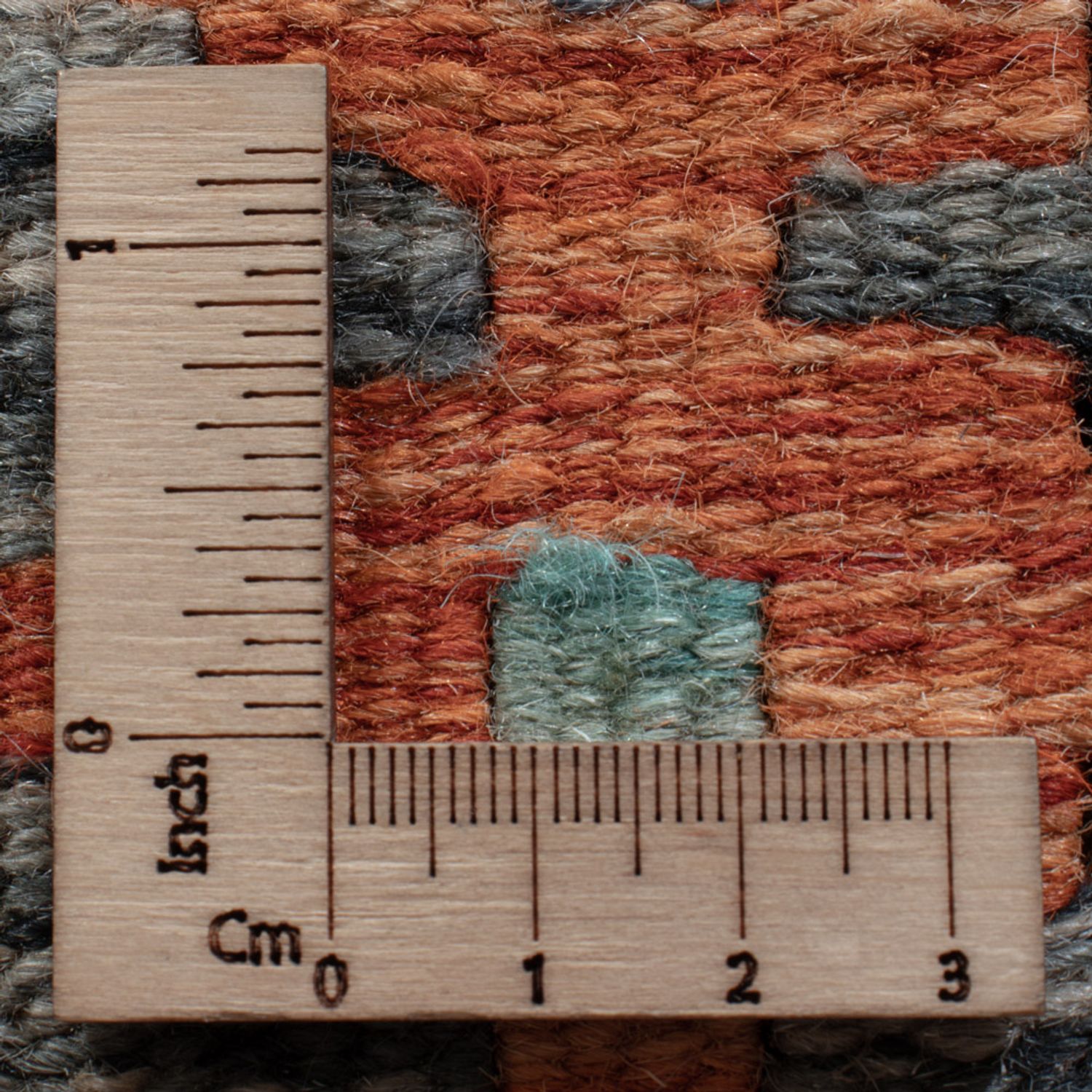 Løper Kelimteppe - Splash - 201 x 59 cm - flerfarget