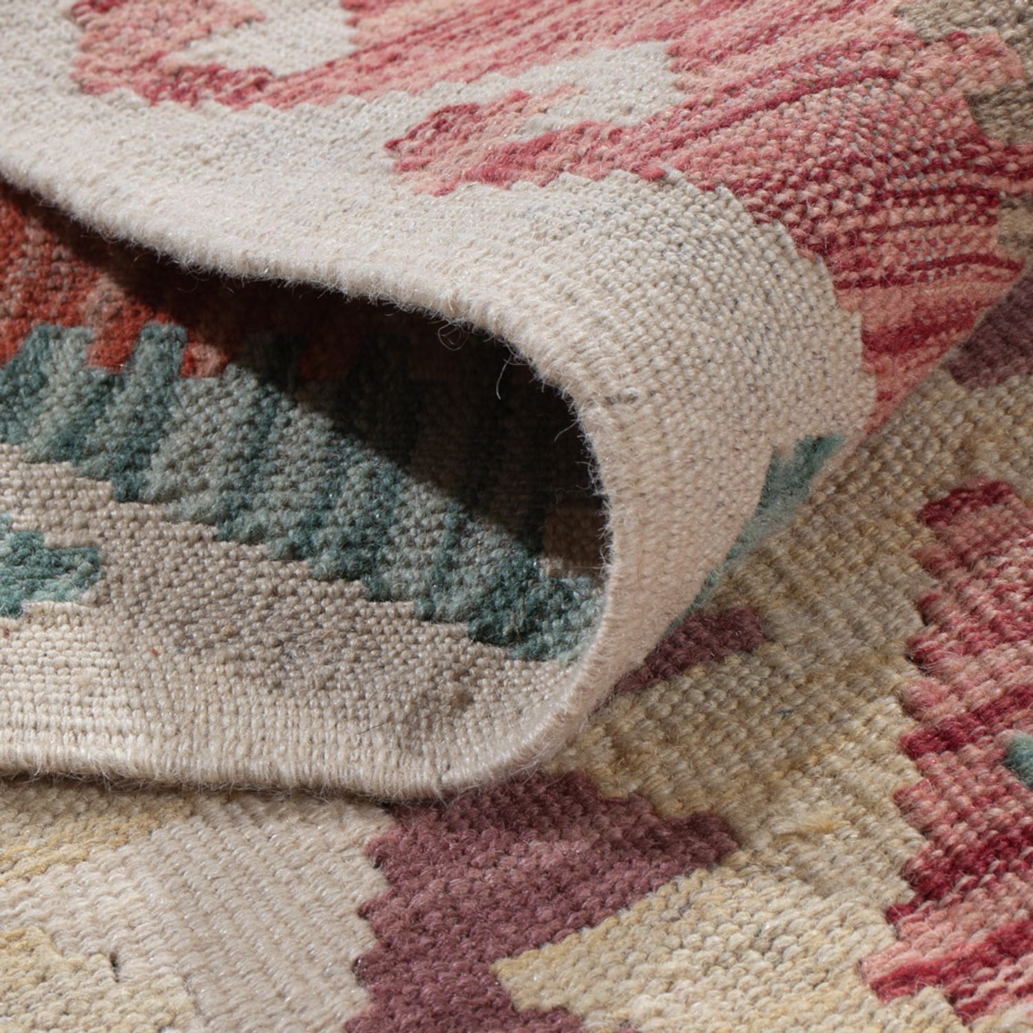 Løper Kelimteppe - Splash - 190 x 70 cm - flerfarget