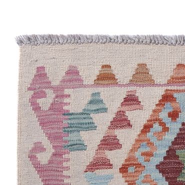 Corredor Tapete Kelim - Splash - 190 x 70 cm - multicolorido