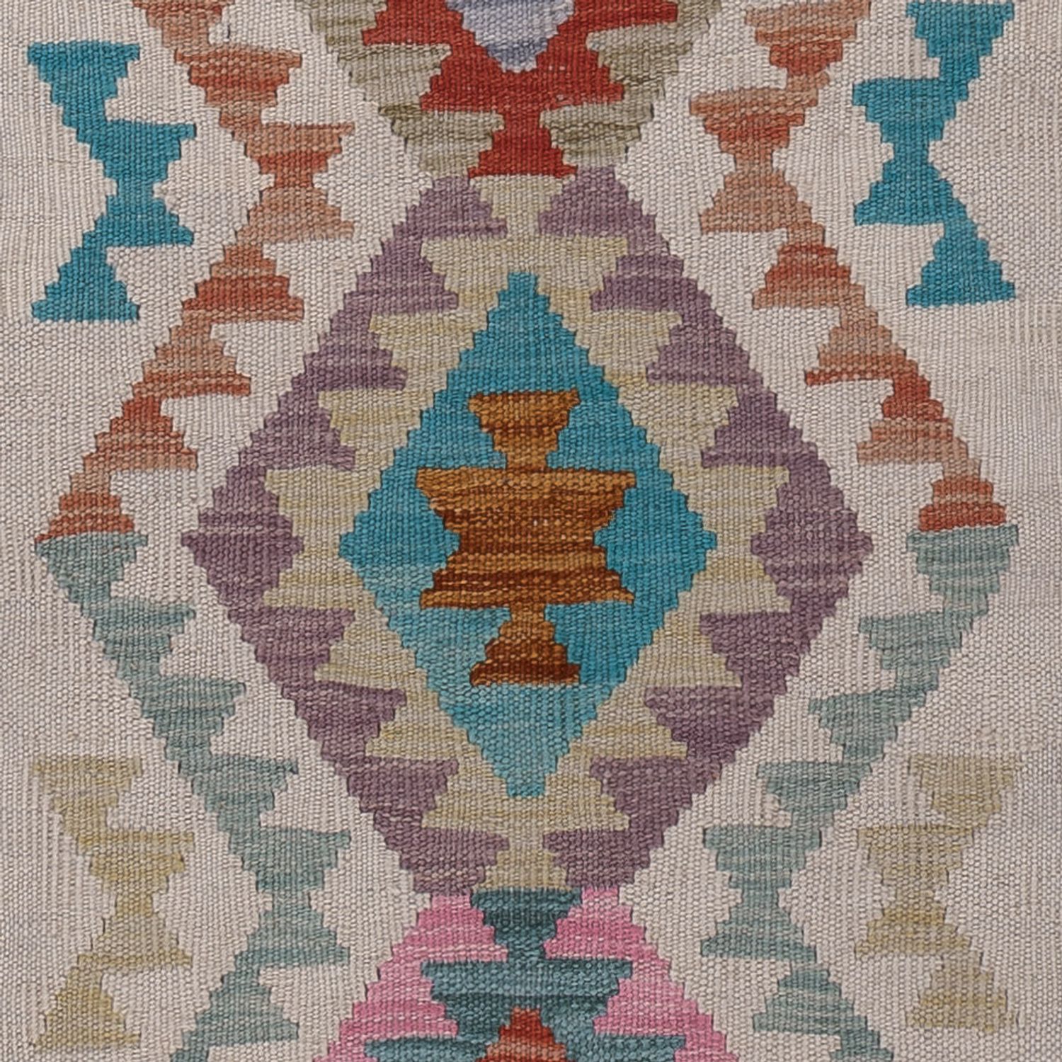 Løper Kelimteppe - Splash - 184 x 67 cm - flerfarget