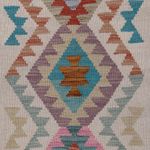 Løper Kelimteppe - Splash - 184 x 67 cm - flerfarget