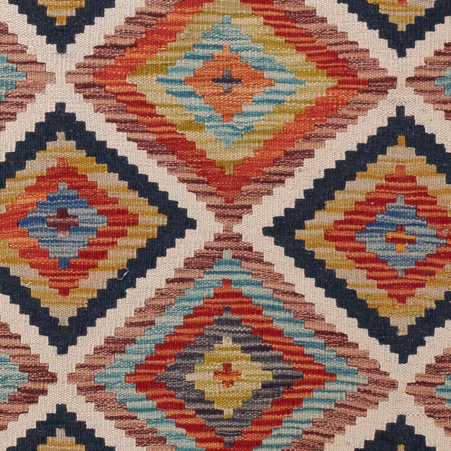 Løper Kelimteppe - Splash - 194 x 84 cm - flerfarget