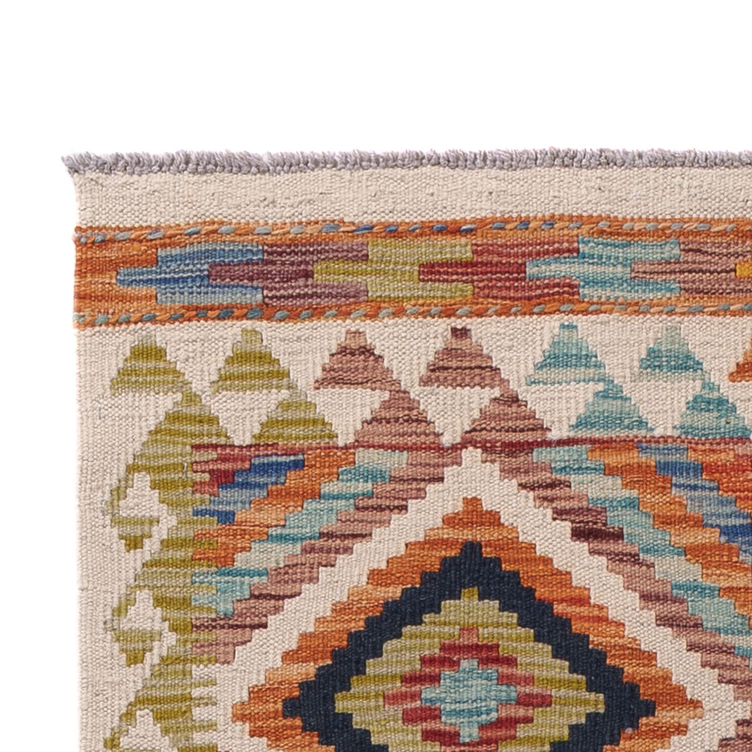 Løper Kelimteppe - Splash - 194 x 84 cm - flerfarget