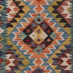 Løper Kelimteppe - Splash - 198 x 81 cm - flerfarget