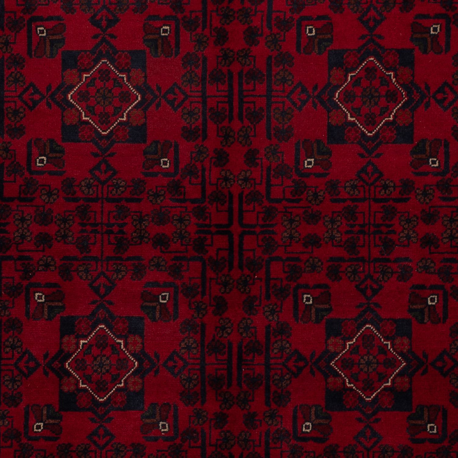 Afghan Rug - Kunduz - 245 x 162 cm - dark red
