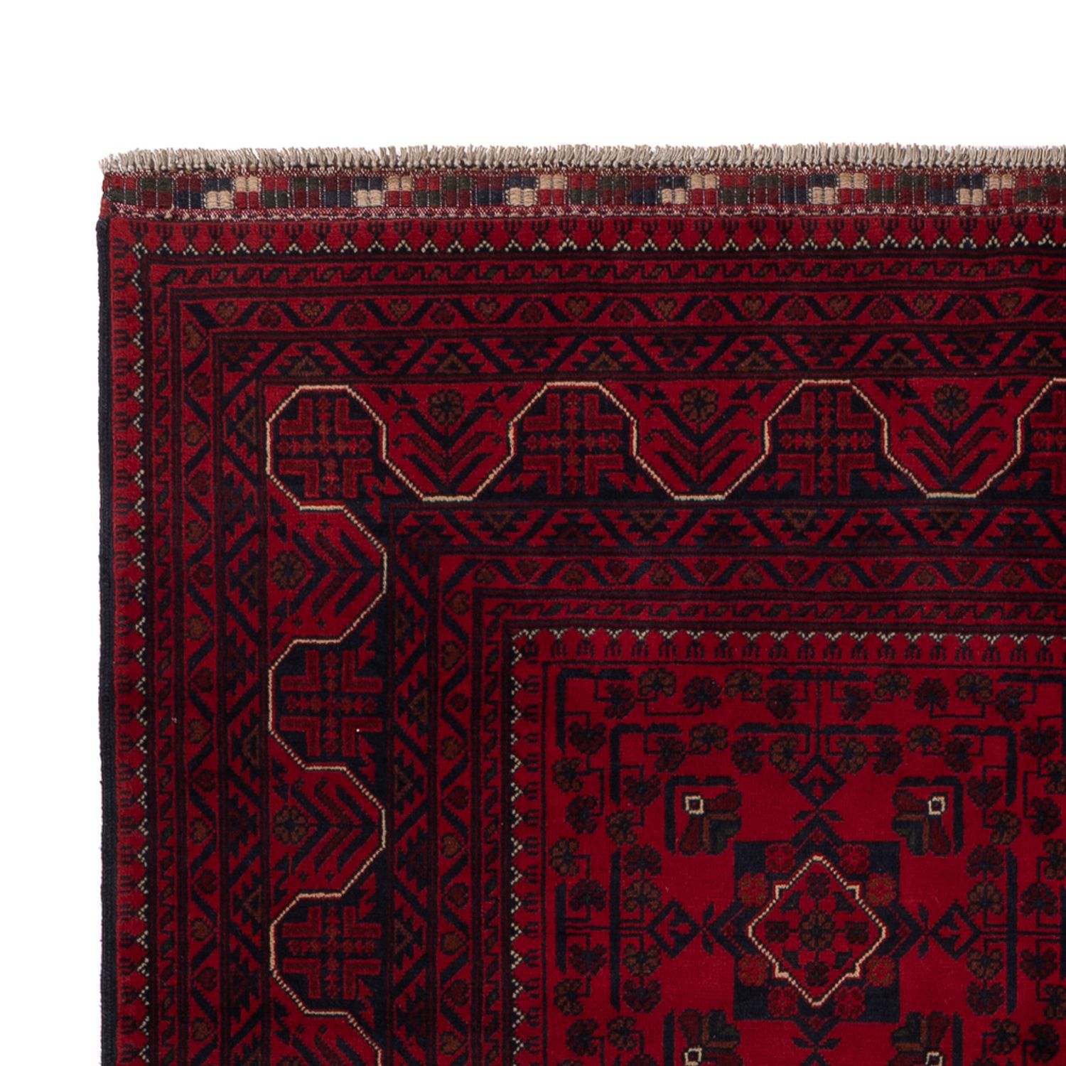 Afghan Rug - Kunduz - 245 x 162 cm - dark red
