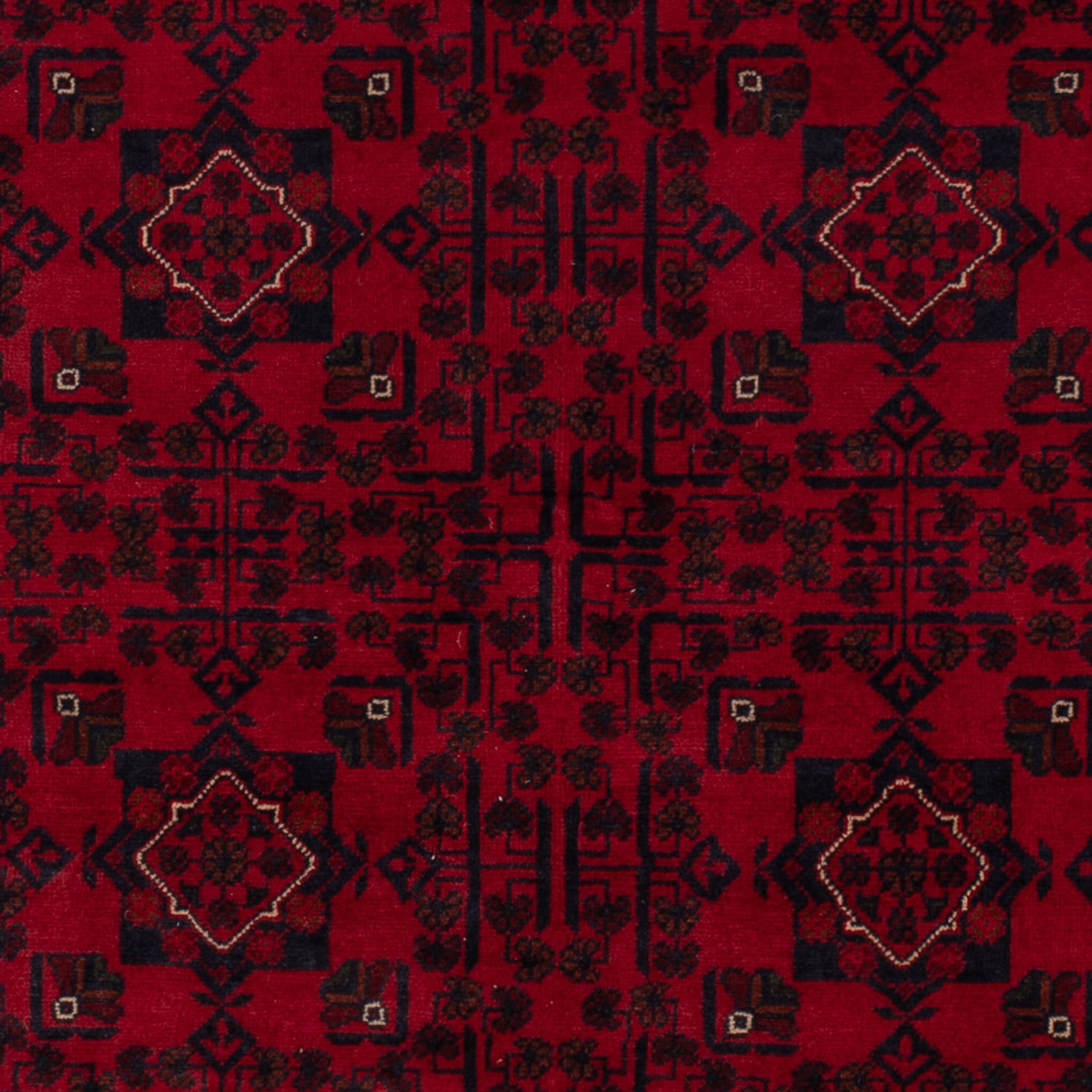 Afghan Rug - Kunduz - 242 x 161 cm - dark red