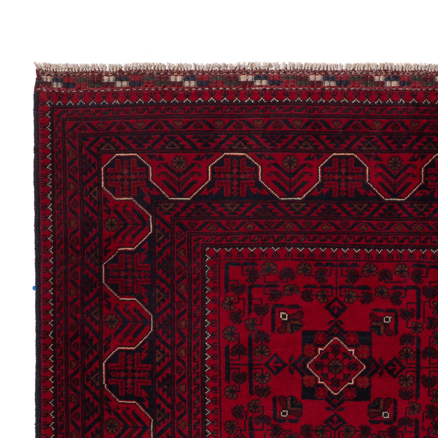 Afghan Rug - Kunduz - 242 x 161 cm - dark red