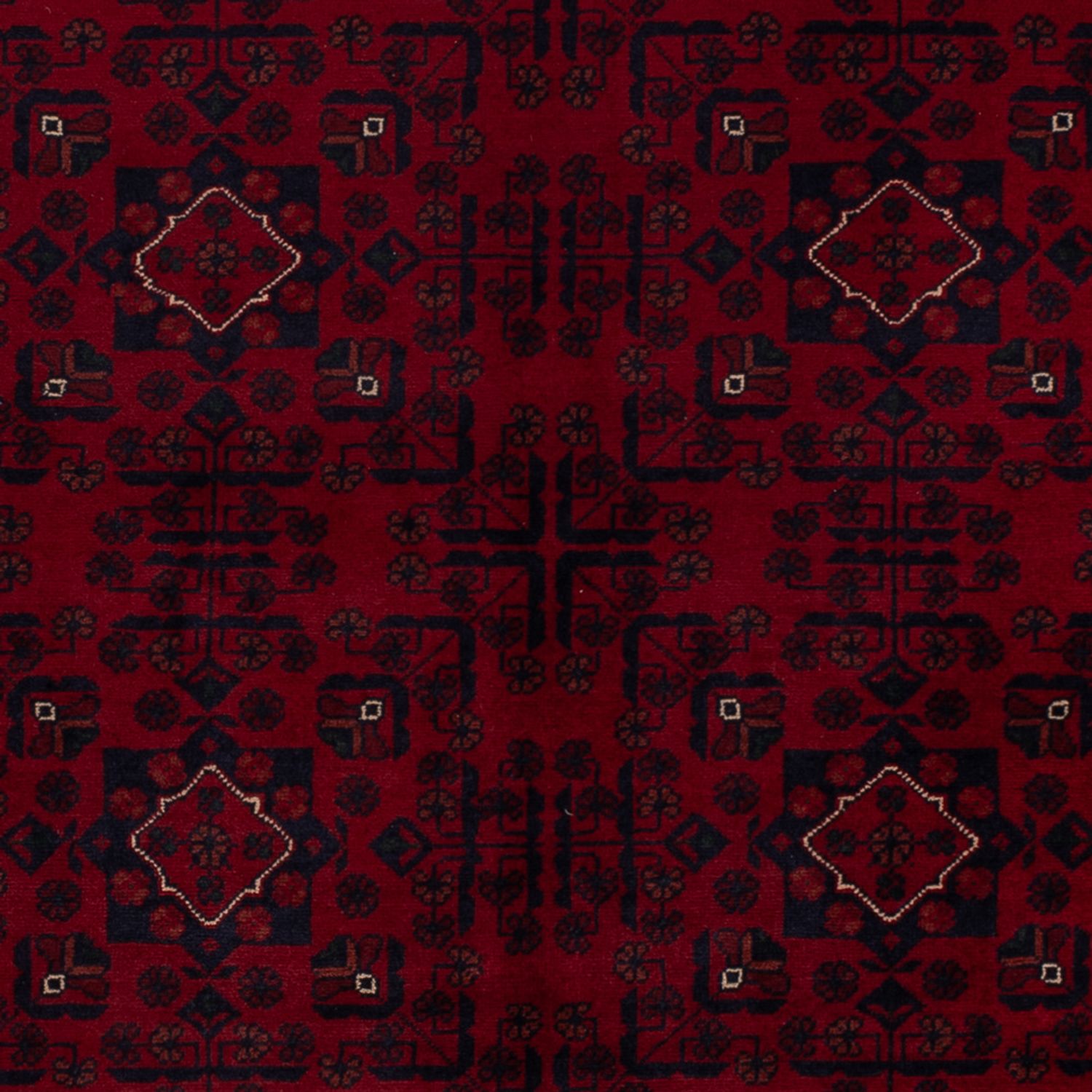 Afghan Rug - Kunduz - 233 x 170 cm - dark red