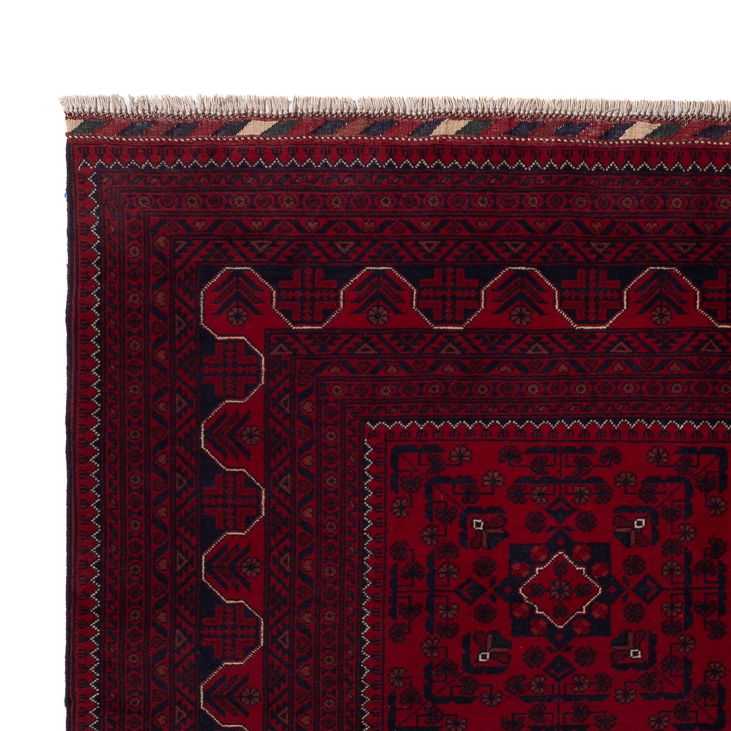 Afghan Rug - Kunduz - 233 x 170 cm - dark red