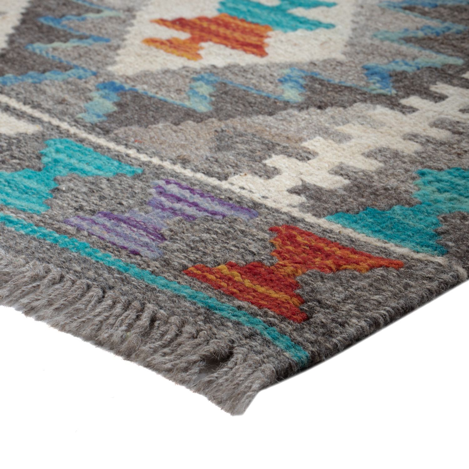 Runner Kelim Rug - Splash - 195 x 82 cm - multicolored