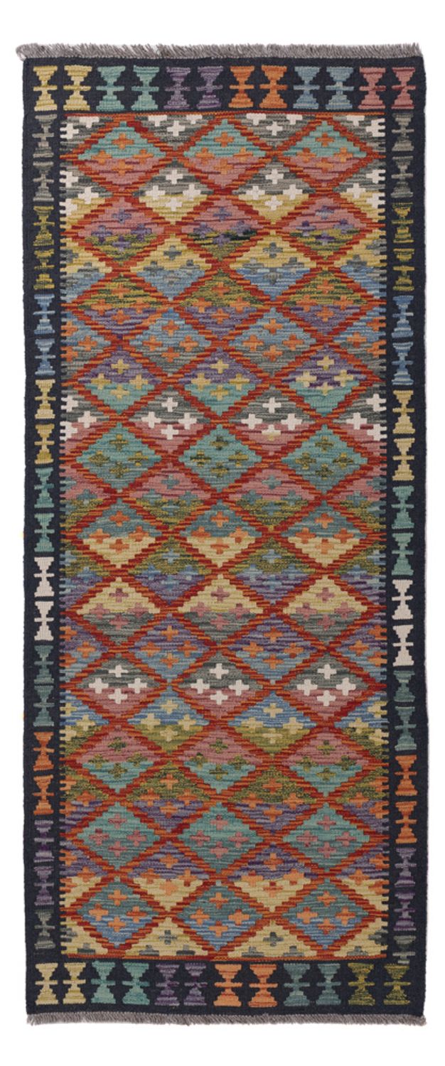 Runner Kelim Rug - Splash - 198 x 82 cm - multicolored