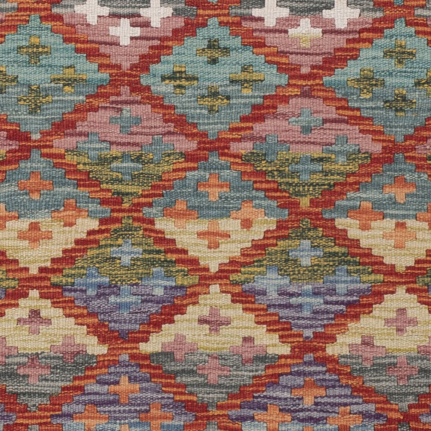 Runner Kelim Rug - Splash - 198 x 82 cm - multicolored