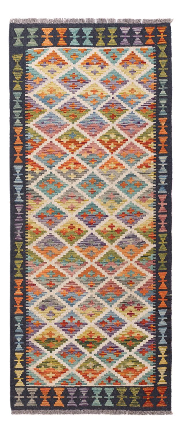Runner Kelim Rug - Splash - 194 x 81 cm - multicolored