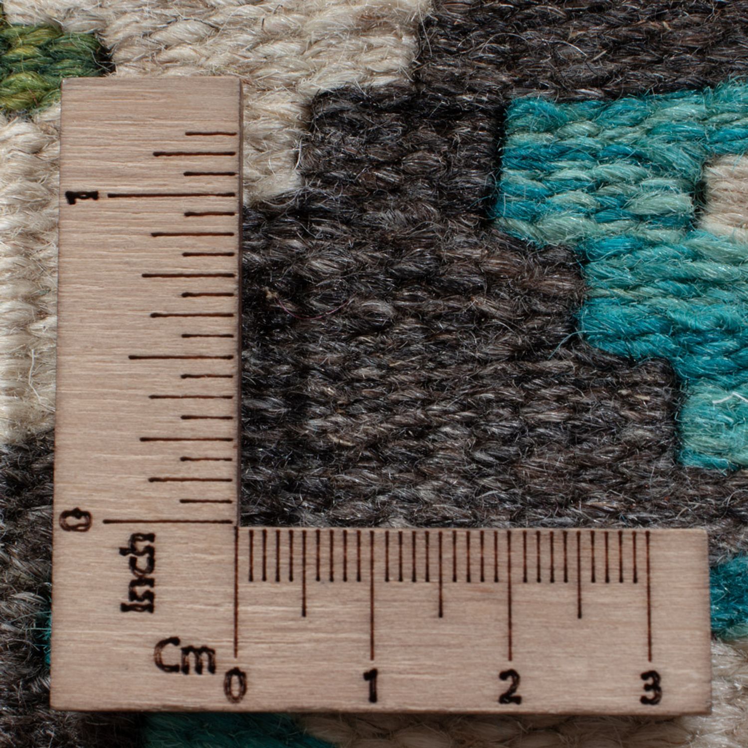 Løper Kelimteppe - Splash - 206 x 80 cm - flerfarget