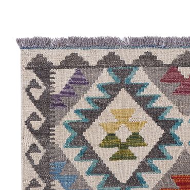 Løper Kelimteppe - Splash - 206 x 80 cm - flerfarget