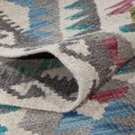 Løper Kelimteppe - Splash - 206 x 80 cm - flerfarget