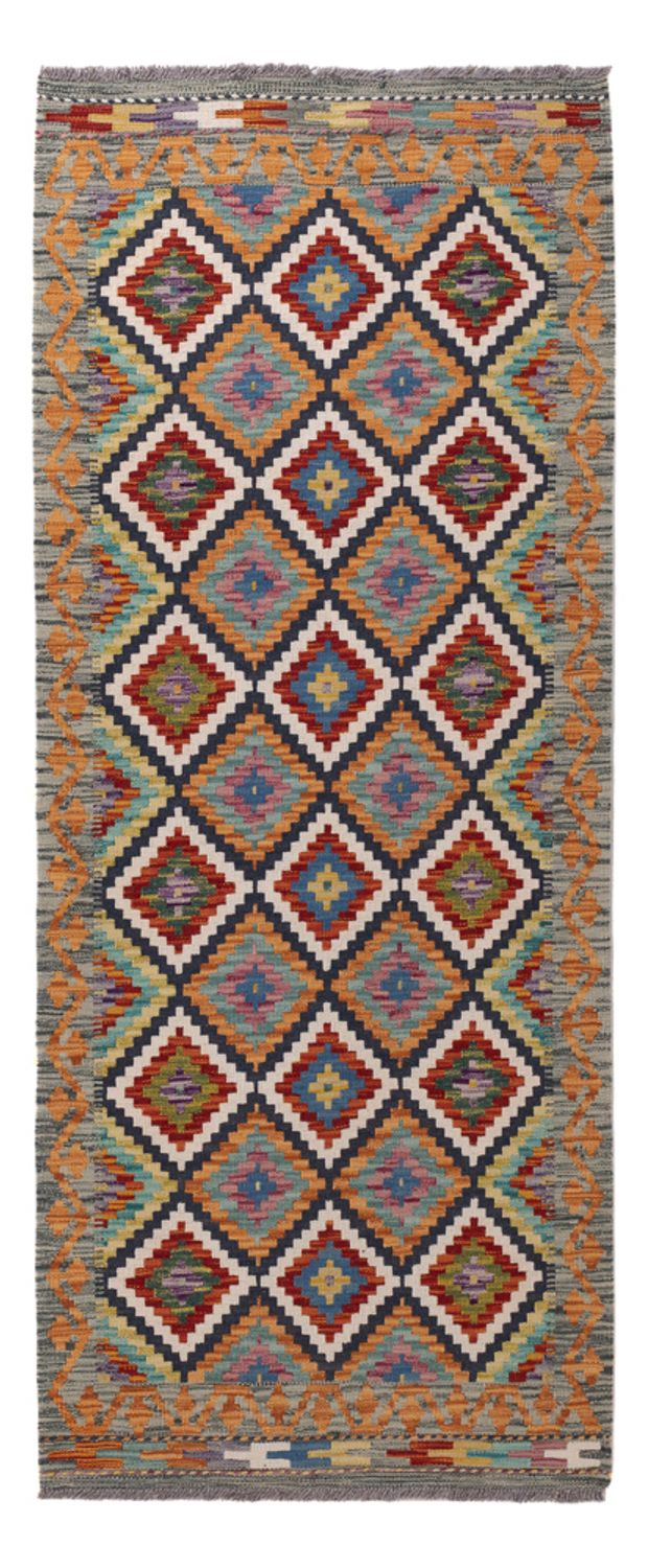 Runner Kelim Rug - Splash - 197 x 84 cm - multicolored