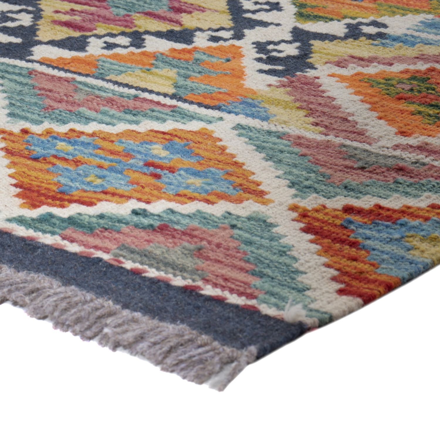 Runner Kelim Rug - Splash - 190 x 80 cm - multicolored