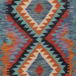 Runner Kelim Rug - Splash - 203 x 73 cm - multicolored