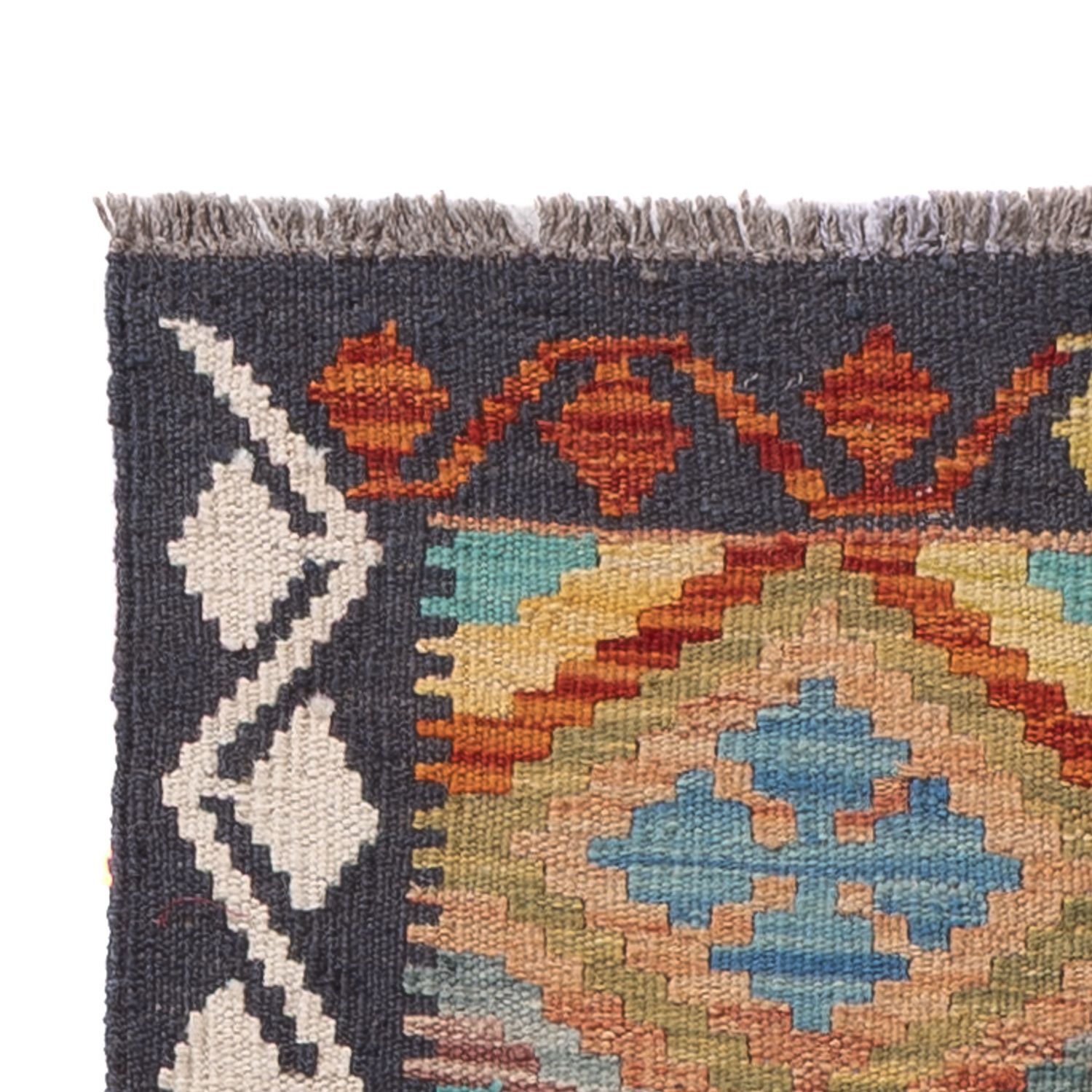 Runner Kelim Rug - Splash - 203 x 58 cm - multicolored