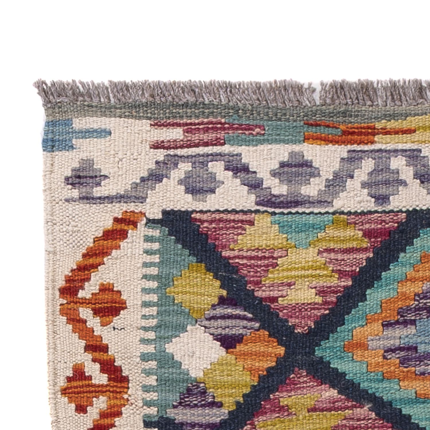 Runner Kelim Rug - Splash - 210 x 66 cm - multicolored