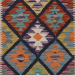 Runner Kelim Rug - Splash - 210 x 66 cm - multicolored