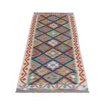 Runner Kelim Rug - Splash - 210 x 66 cm - multicolored
