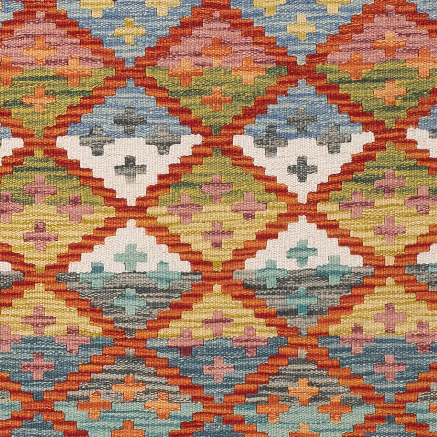 Runner Kelim Rug - Splash - 204 x 80 cm - multicolored