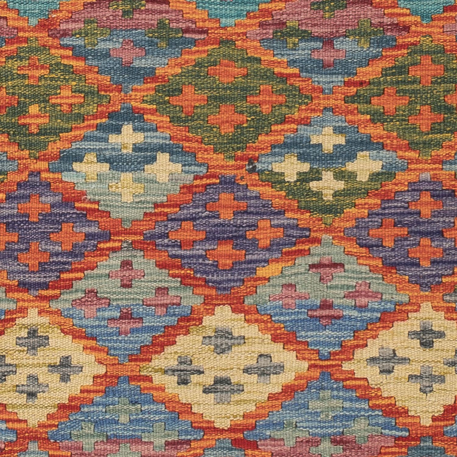 Runner Kelim Rug - Splash - 202 x 84 cm - multicolored