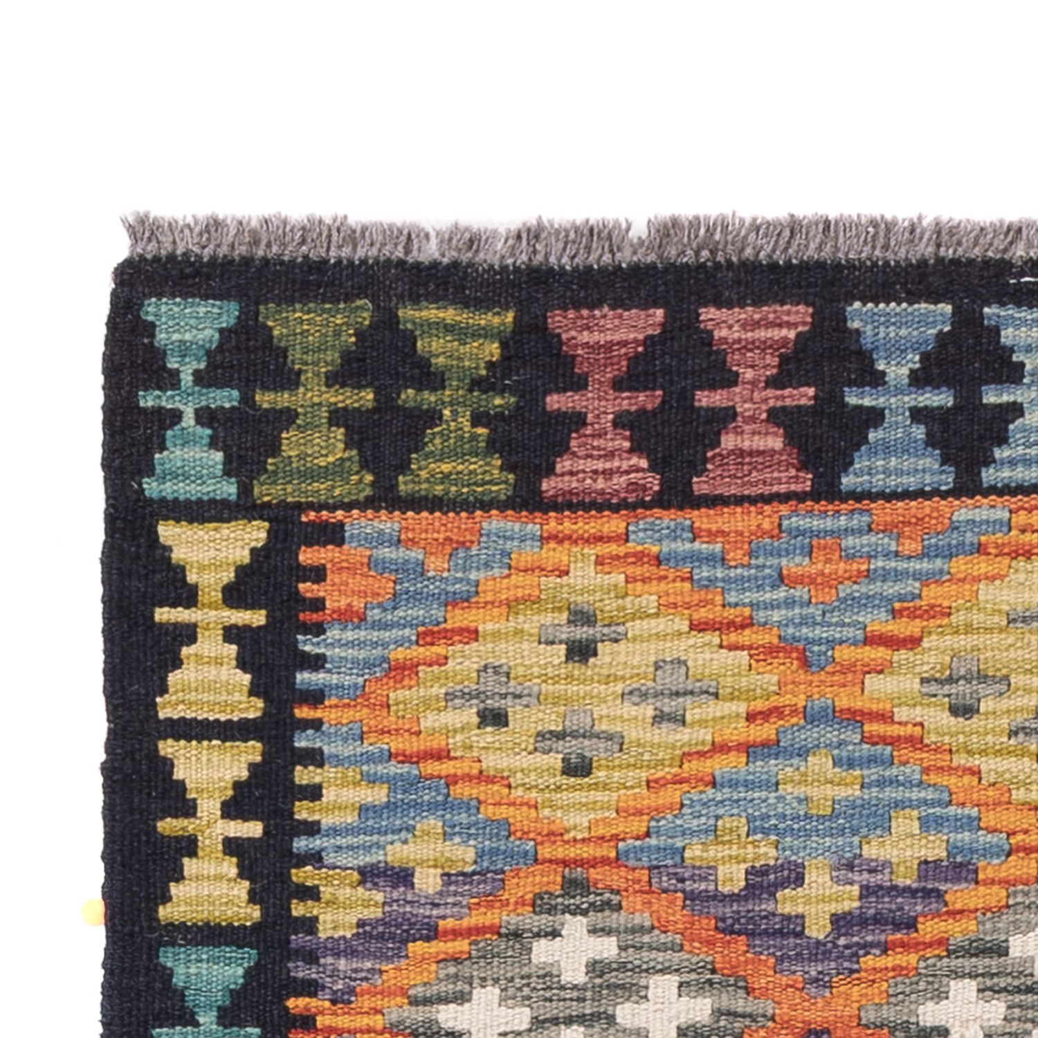 Runner Kelim Rug - Splash - 202 x 84 cm - multicolored