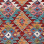 Runner Kelim Rug - Splash - 203 x 79 cm - multicolored