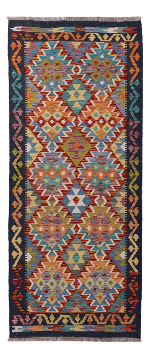 Runner Kelim Rug - Splash - 197 x 83 cm - multicolored
