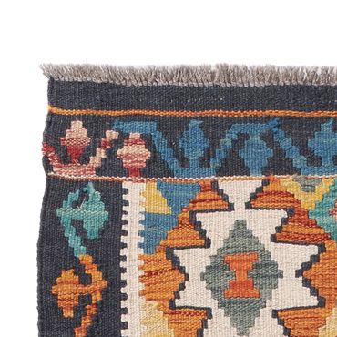 Runner Kelim Rug - Splash - 200 x 62 cm - multicolored