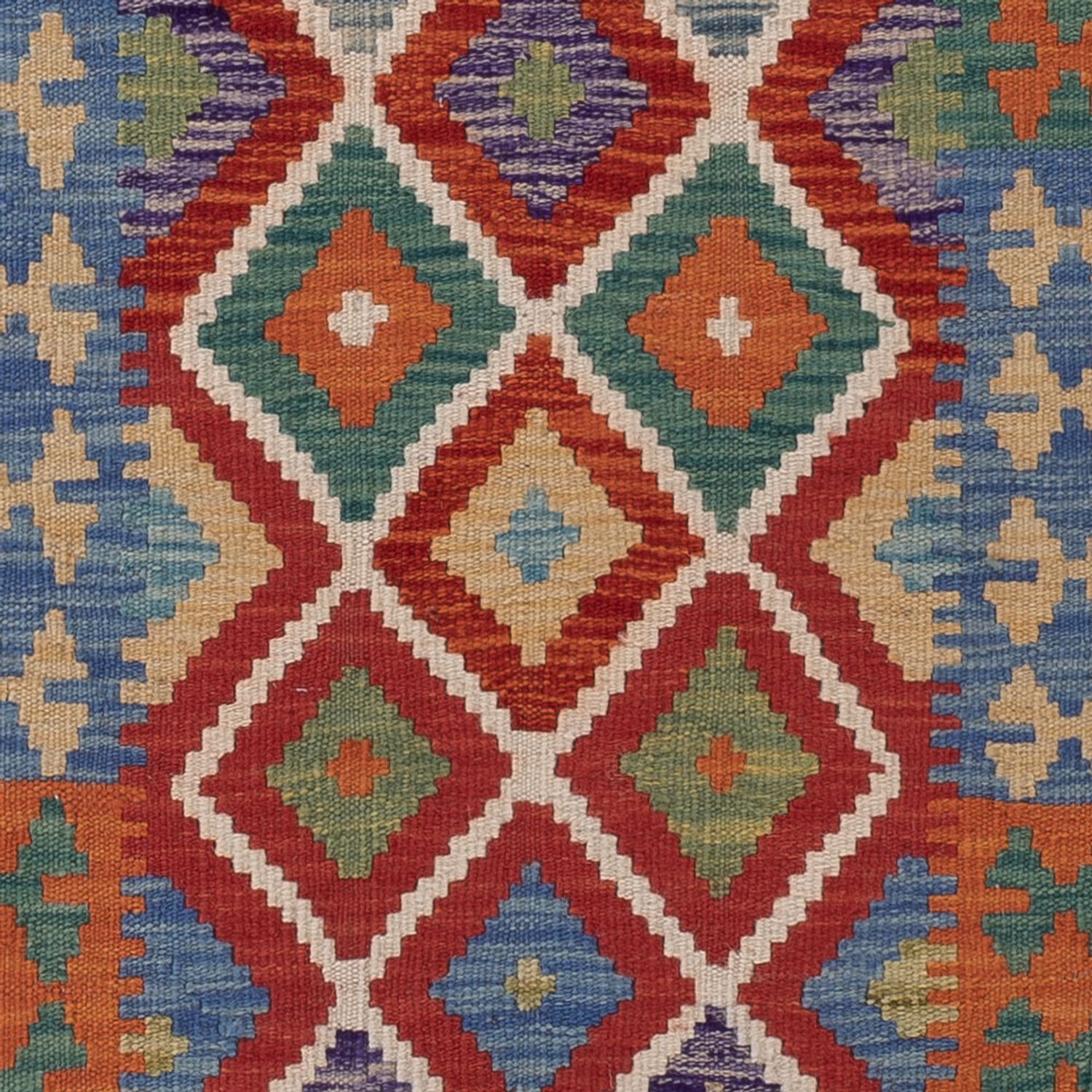 Runner Kelim Rug - Splash - 200 x 71 cm - multicolored