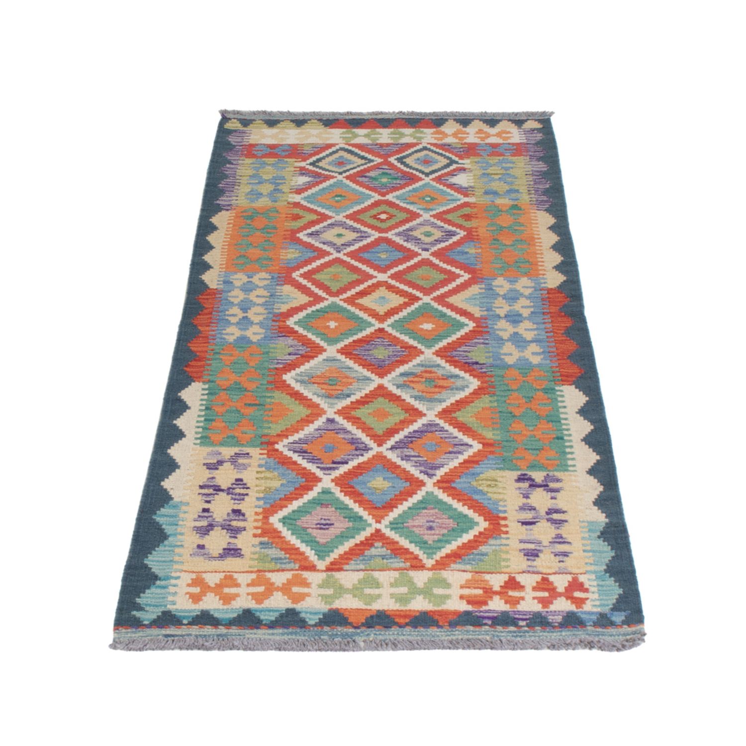 Runner Kelim Rug - Splash - 200 x 71 cm - multicolored